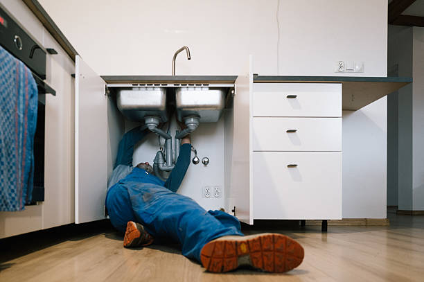 Professional Emergency Plumber technician working in Pardeeville, WI